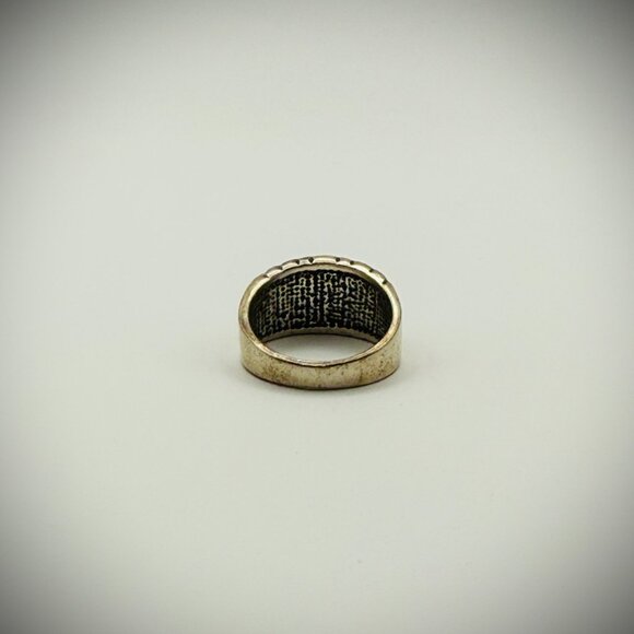 Sterling Turquoise-Look Mosaic Inlay Ring - Picture 4 of 5